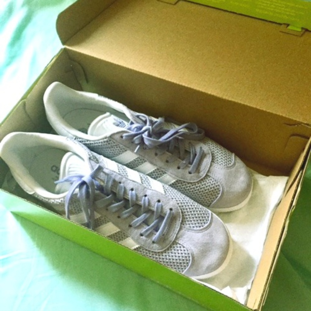 Lavender Adidas Gazelles
